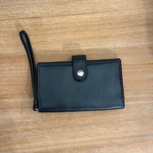 Coach Navy Wristlet Wallet